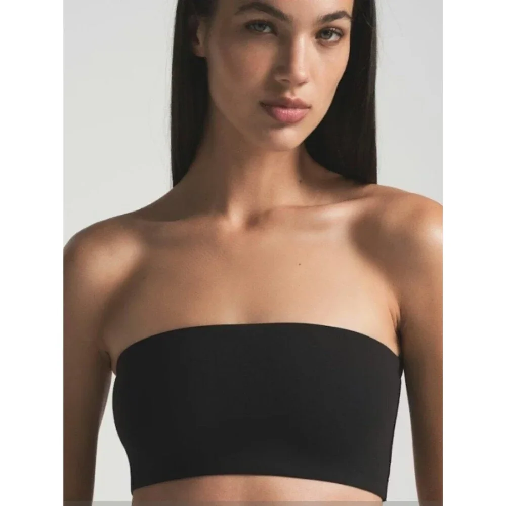 NEW SKIMS Fits Everybody Bandeau Onyx Black 4X Plus NWT